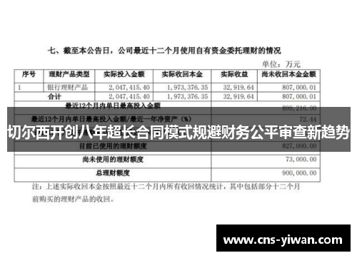 切尔西开创八年超长合同模式规避财务公平审查新趋势